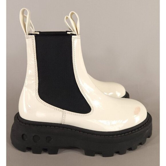 Simon Miller Black and White Ankle Boots - Picture 4 of 14